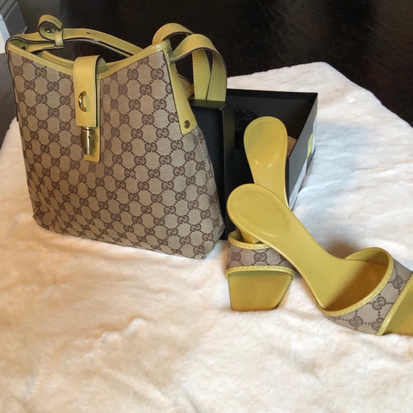 Gucci, Bags, Gucci Handbag And Matching Shoes